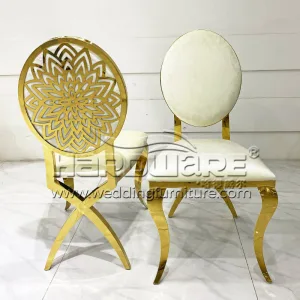 Velvet Seat Elegant Wedding Event Chair