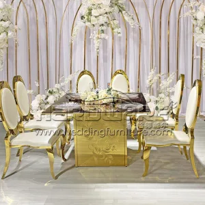 Carved Design Banquet Table