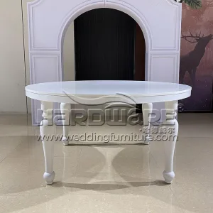 White Iron Legs Elizabeth Table