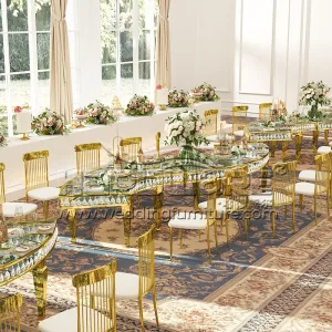 S Shaped Wedding Table