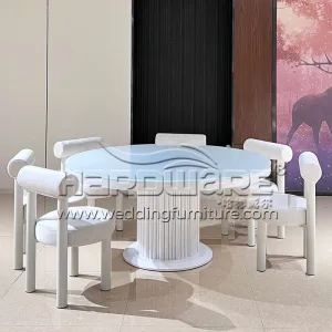 Glass Top Dining Table Set