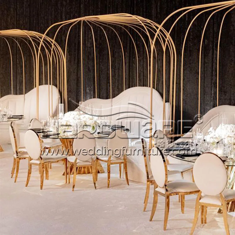 The Elegance of Gold-Accented Wedding Furniture