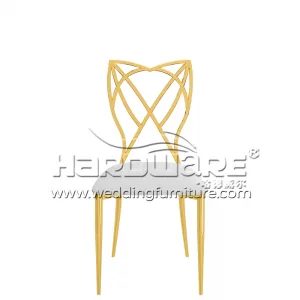 French Gold Modern Wedding Dining Chair