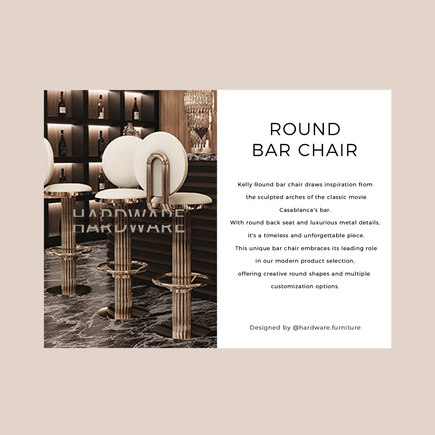 Kelly Round Bar Chairs