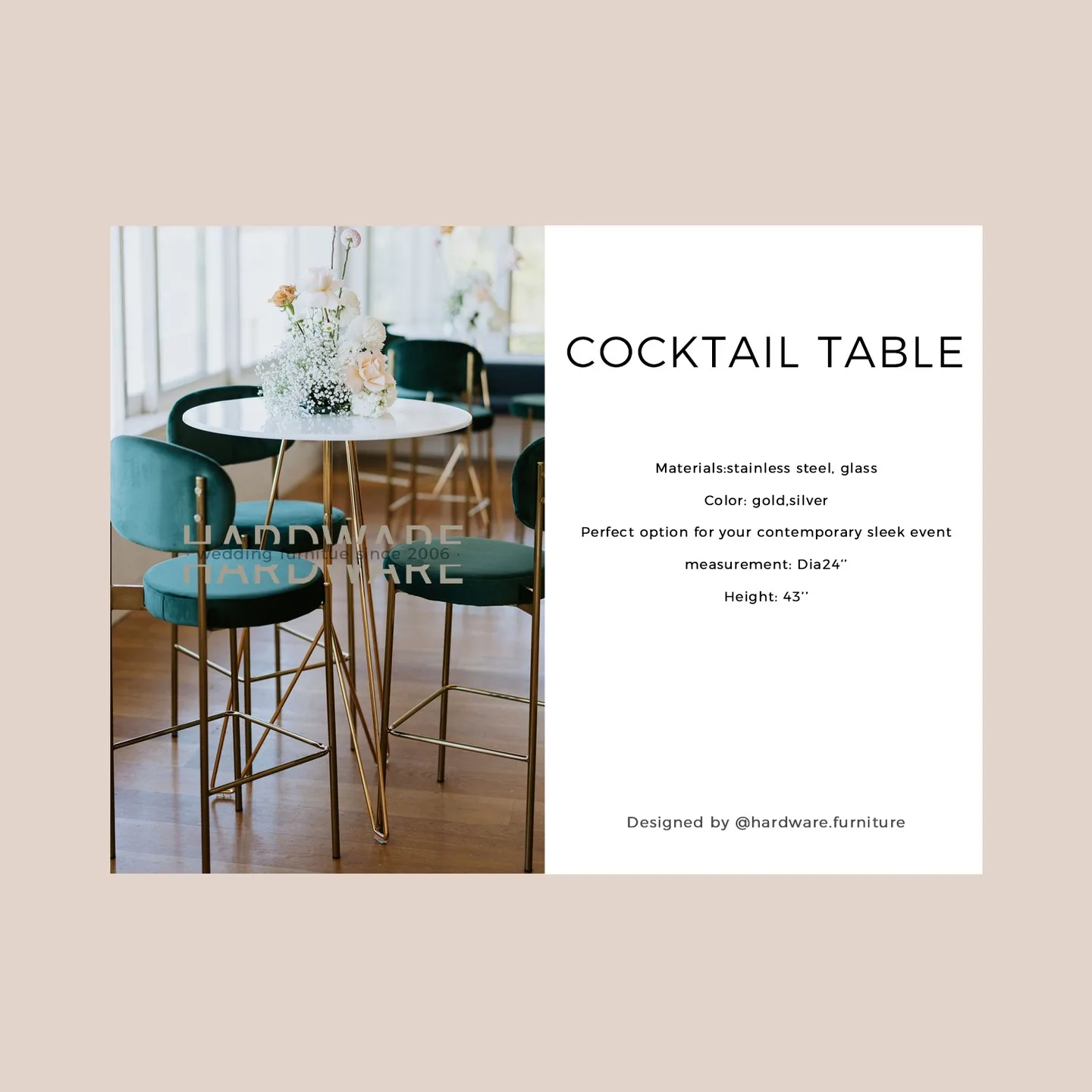 Luxe Elevate Cocktail Table