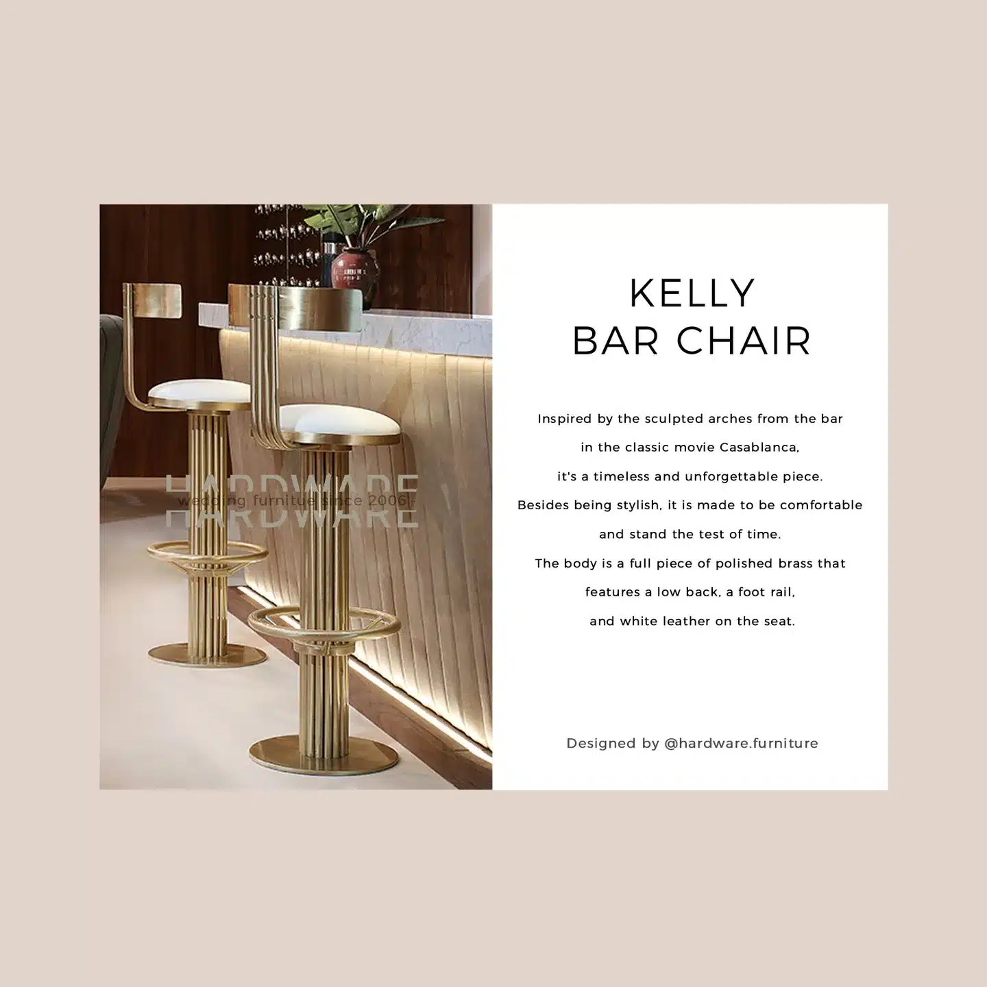 Timeless Elegance of the Kelly Bar Chair