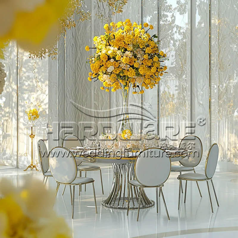 Stunning Silver Mirror Wedding Furniture