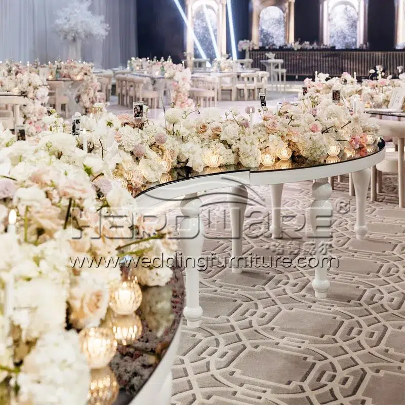 The Role of Ornate Table Legs in High-End Wedding Styling